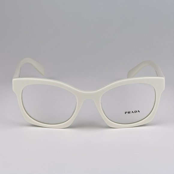 Prada PRA05V 17K1O1 BRAND NEW Eyeglasses White Ivory Women Square Unisex - Picture 6 of 11